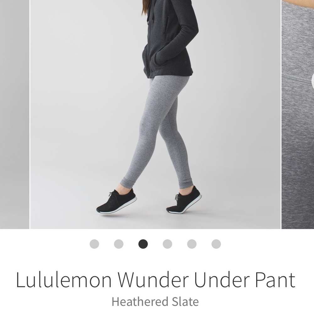 Lululemon Athletica Heathered Slate Leggings